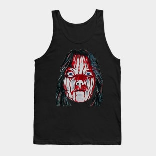 Scary Carrie Face Tank Top